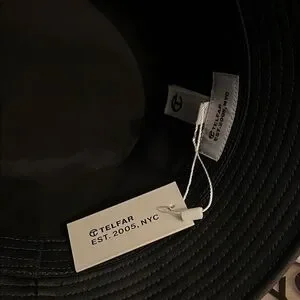 Telfar | Accessories | Telfar Black Leather Bucket Hat  display picture 1